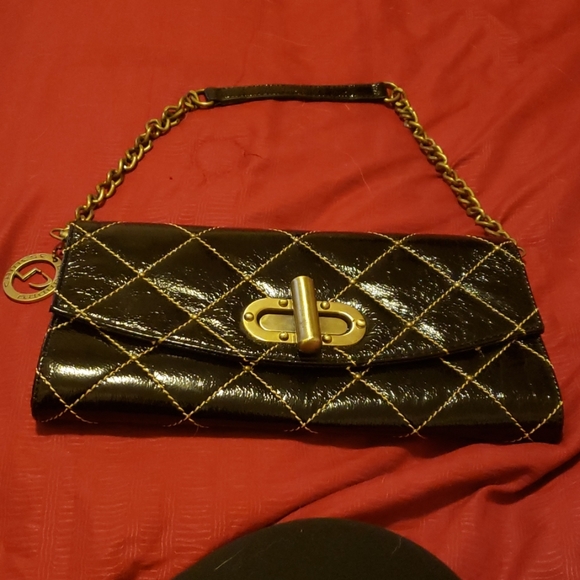 Chinese Laundry Handbags - Black Chinese laundry patent leather clutch